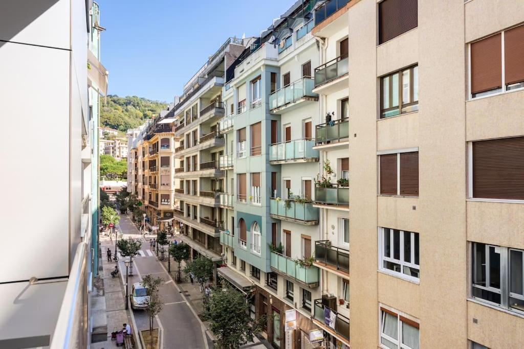Terraza Playa Y Calle Peatonal Ess03377 San Sebastián Eksteriør bilde